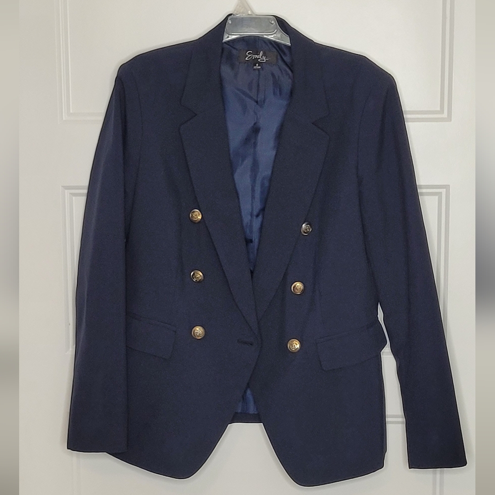 Women's Emily Size 6 Navy Blue Blazer